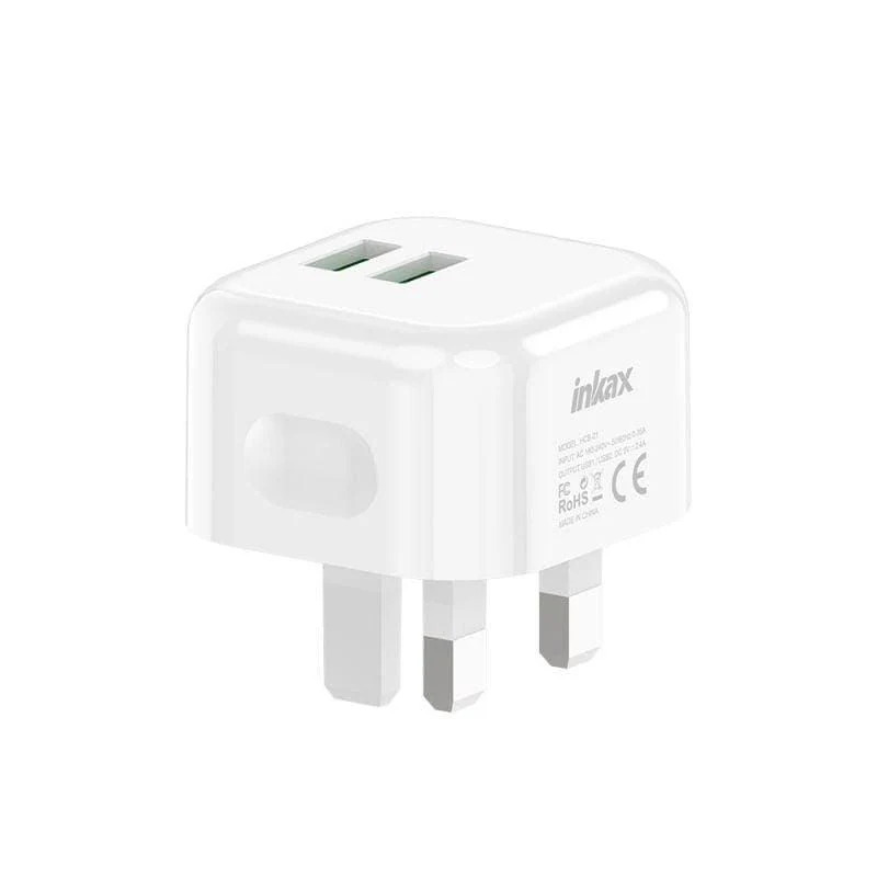 Inkax HCB-02- 2.4A DUAL USB HOME CHARGER