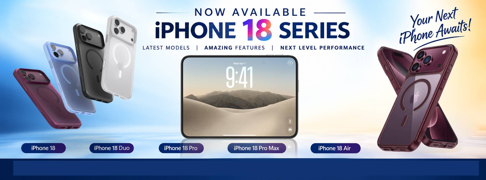 iPhone 18 Series Accessories Banner